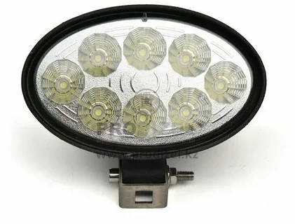 Фара (LED) Овал 12-24v 24w (8 диод.144*100*65 мм. Глад. стекл.)