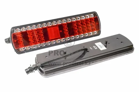 Фонарь (LED) задний прямоугольный  24-12V (к-т 2шт.) универсальные