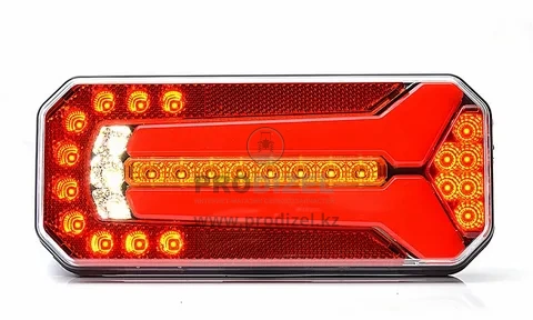 Фонарь (LED) задний прямоугольный  24V (к-т 2шт.) Три стрелки + две лычки
