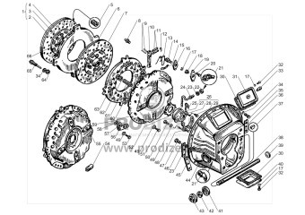 Накладка диска сцепления МАЗ.сверл