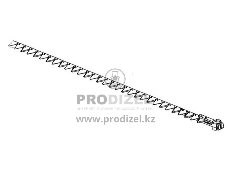Нож 9 м Есиль-760 привод Шумахер(сегм на болтах)с головкой