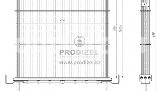 Радиатор масляный Енисей 4х рыд с дв Д-442 "Оренбург"